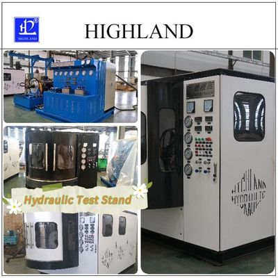 HIGHLAND Υδραυλικές δοκιμαστικές θέσεις Σύστημα δοκιμής εξοπλισμού με πίεση 42 MPa για βιομηχανικές εφαρμογές